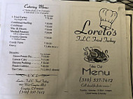 Loreto's Fried Turkey menu