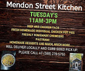 Mendon Street Kitchen menu