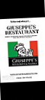 Giuseppe's Pizzeria menu