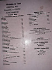 Alvarado's Taco menu