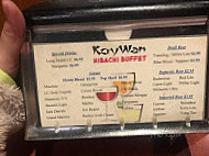 Koy Wan Hibachi Buffet menu