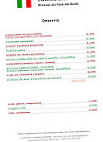 Pizzeria Genziana menu