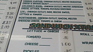 Northside Deli menu