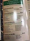 Organic Fusion Teahouse menu