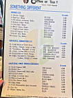 Coffee Or Tea menu