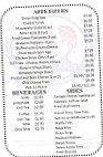 Turkey Lake Tvrn menu