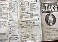 El Taco menu