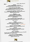 Le Pavillon Montsouris menu