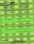 Shoestring Garden All Iowa Creative Boutique Coffee House menu