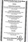 Mineral City Mill Grill menu