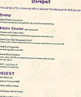 Mariam's Thai menu