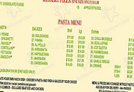 Southern Pizza and Pasta menu