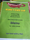 Kung's Cafe menu