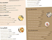 Cocoon Food Homemade menu