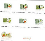 Pontault Sushi menu