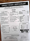 Green Valley menu