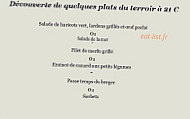 Auberge Saint Loup menu