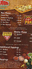 Papa John's Pizza menu