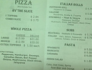 Italian Affair Pizza menu