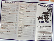 Malaysia House menu