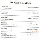 Pizza Fresca menu