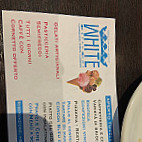 White Restaurant Bar menu