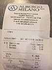 Albergo Milano menu