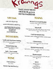 Kravings menu