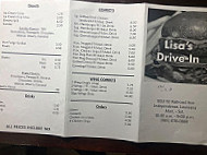 Lisa's Drive In menu