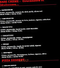 Pizza Calypso menu