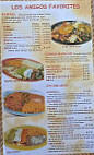 Los Amigos menu