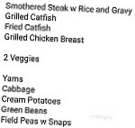 Brown's Landing menu