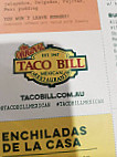Taco Bill Pakenham menu