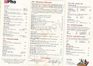 Pho Covent Garden menu