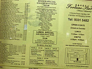 Fortune Star Chinese Takeaway menu