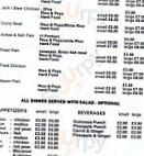 Mr Cee's Caribbean Cafe menu