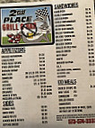 Second Place Grill menu