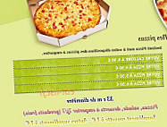 Instant Pizza menu