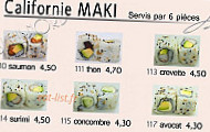 Sushi Nord menu