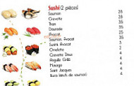 Hanotoky Sushi menu