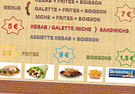 Le Grand Cafe de la Tour menu
