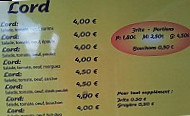 Chez Hubert menu