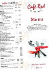 Cafe Red menu