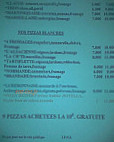 Pizzas du Luberon menu