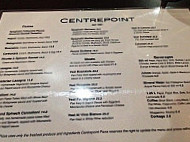 Centrepoint Pizza Kiama menu