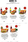 Mythic Burger menu