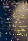 Fuxia menu