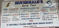 Hovermale's Taste Best menu