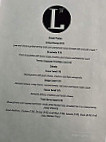 Latitude 38 Bistro Spirits menu