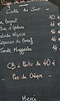 La Favouille - plage de la Baumette menu